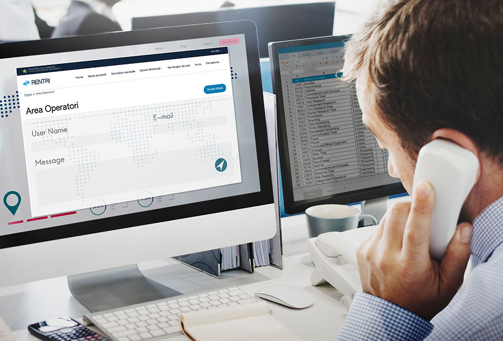 Il pianeta verde rappresenta la corretta gestione e smaltimento rifiuti per la tutela dell'ambiente.